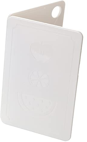 Faltbares Camping-Schneidebrett, Faltbare Kunststoff-Schneidebrett-Bodenskala, Integral Geformt für Picknick (Nordischer Reis Weiß 20x12,5x0,8cm)