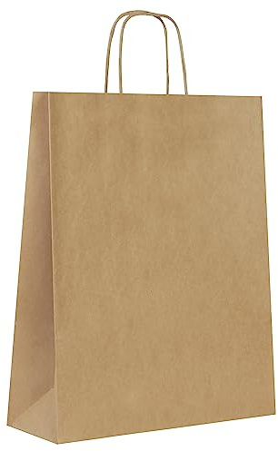 MAMAPAS 40 Papiertragetaschen 20+8x24 Zellstoff mit gewelltem Griff, Kommunionstüten, Hochzeitstüten, Geschenktüten, weiß, gewellter Griff, Umweltfreundlich, FSC-zertifiziert