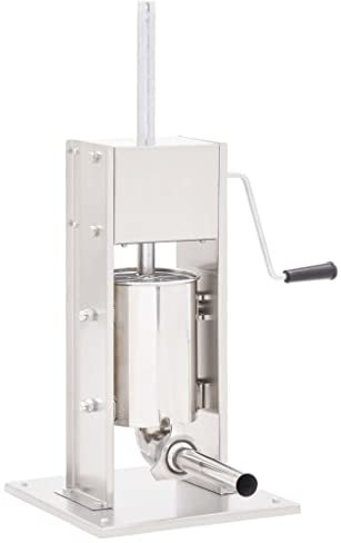 Generico vidaXL Insaccatrice Manuale Argento 3 L in Acciaio Inossidabile (11,54 kg)-Casa e Giardino