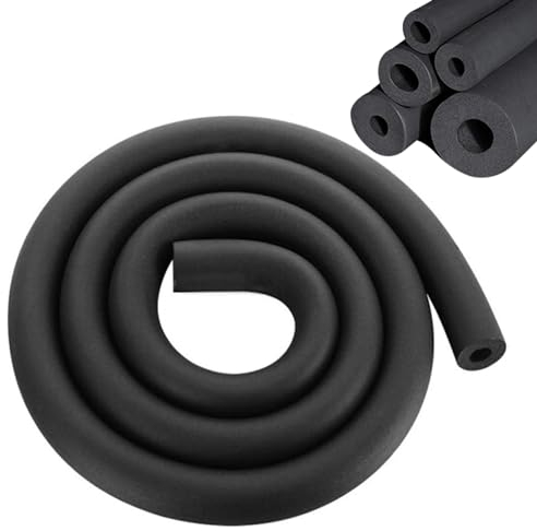 Tubo Isolante in Schiuma per Tubi 28mm Isolamento Tubi In Schiuma 1.8m Isolante Per Tubature Dell'Acqua Nero Impermeabile e Altamente Elastico Utilizzato nei Condizionatori Canalizzati(Ø28mm)