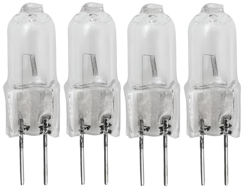 OCS Parts 64432AX Photo Projection Halogen Light Bulbs | 35 Watt 12 Volt | GY6.35 2-Pin Base | Replacement 64432 JC-1235 Lamps | 4-Pack