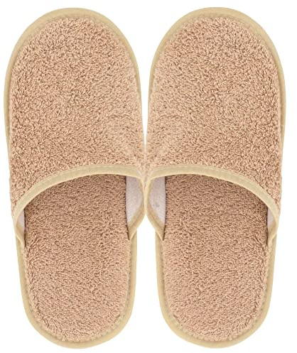 Linnea Chaussons de Bain Pure Marron Beige Taille Extra Large XL du 44 au 45