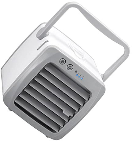 Garneck Mini Enfriador de Aire Ventilador USB Hogar y Escritorio Enfriador de Aire de Escritorio Portátil