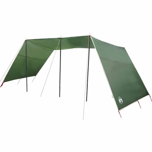 vidaXL Wasserfester Tarp mit Dach 402 x 240 x 240 cm, Garten und Terrasse, Moderne wasserdichte Materialien, tragbares Camping-Awl, einfach aufstellbarer Sommer-Schutz