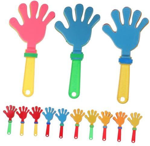 Zerodeko 24pcs Hand Clappers Noisemakers for Sporting Events Party Favors Cheering Clappers for Football Games Concerts Birthdays and Festivals