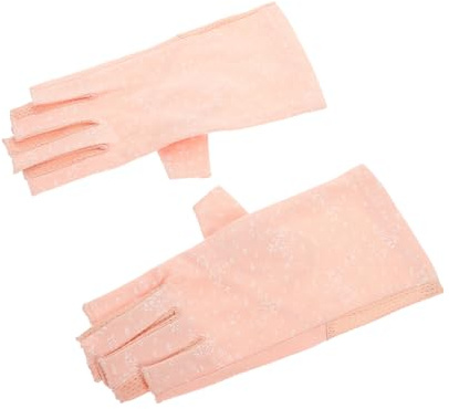 Mipcase Guantes Protección UV para Decoración de Uñas Guantes de Manicura Hechos Protector de Manos UV Accesorio Protector de Manicura Herramientas de Protección para Uñas