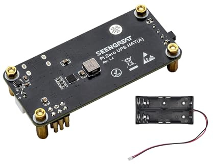 Pi Zero UPS HAT A, Uninterruptible Power Supply Module with Ba-ttery Monitoring, Compatible for Raspberry Pi Zero Series, 3.7 V Li-thium Ba-ttery Charging & Discharging HAT Board
