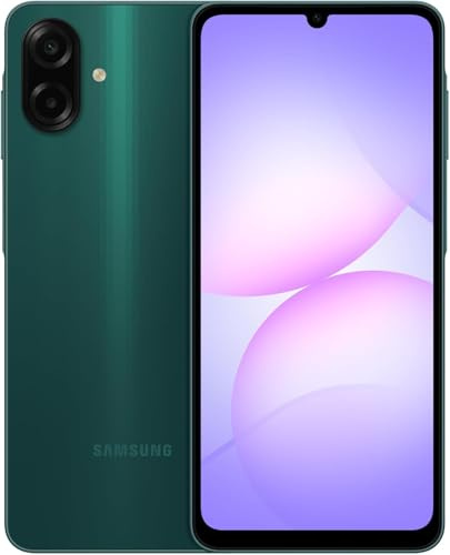Samsung Galaxy A07 LTE Dual SIM (Versione Internazionale) Smartphone – 256 GB di memoria, 8 GB di RAM, processore a 6 nm, ampio display, 6 aggiornamenti del sistema operativo, verde