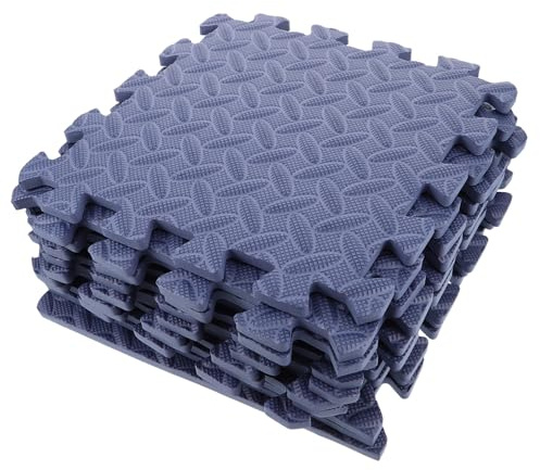 HEMOTON Tapis De Jeu Confortable pour Bébé 12 Pièces Tapis Puzzle DouxCouleur De Sol Emboîtables De Sol pour Bébé De Patchwork De pour Enfants Carreaux De