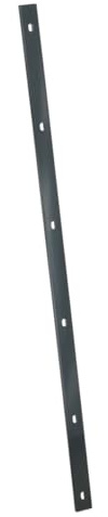Galaflor - Zaunpfosten Anthrazit RAL 7016-60x40mm Pfosten für Doppelstabmattenzaun - Pfostenlänge 2400mm Metallpfosten inkl. Pfostenkappe und Abdeckschiene Gebördelt - Zaunpfahl für Doppelstabmatte