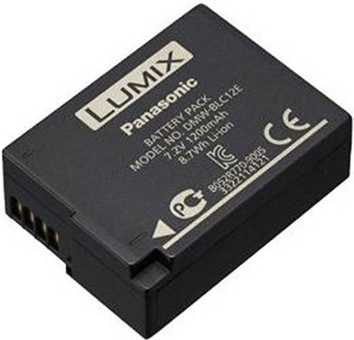 Panasonic LUMIX DMW-BLC12E Li-Ionen Akku 7,2V, 1200 mAh (geeignet für GH2, G5, FZ200, GX8, G70, FZ1000, FZ300, FZ200)