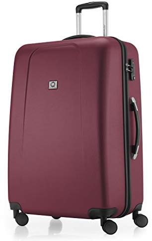 Hauptstadtkoffer - Wedding - Hartschalenkoffer Trolley Rollkoffer Reisekoffer, TSA, Doppelrollen, 75 cm, 103 Liter, Burgund
