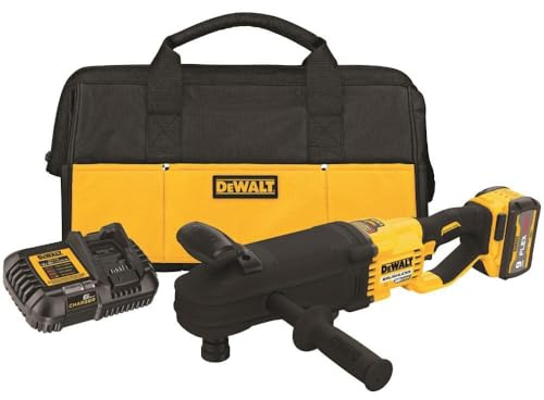 DEWALT FLEXVOLT 60V MAX* Right Angle Drill, Brushless, Quick-Change Stud/Joist, E-Clutch® System Kit (DCD471X1) Y