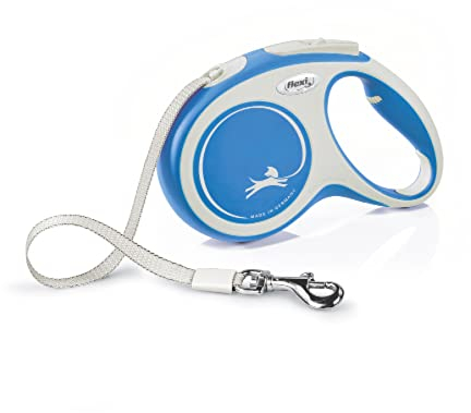 flexi® Comfort M Gurt 5 m blau, Roll-Leine für Hunde bis 25 kg