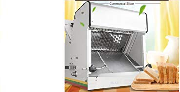 txmachine Affettatrici Elettriche Pane Affettatrice per Pane Commerciale Macchina per Taglio Panino in Acciaio Inox 1 Lama (220V/50HZ, Spessore Fetta Personalizzata