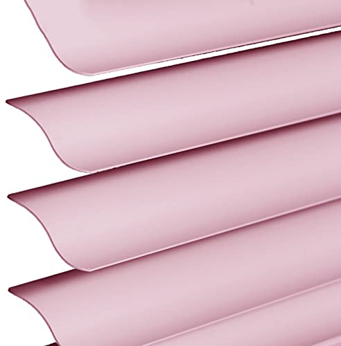 ZXXL Jalousien Rosa Metalljalousien Für Fenster/Tür, Horizontales Verdunkelungsrollo Mit Beschlag, 60cm/80cm/90cm/100cm/110cm/120cm/140cm Breit (Color : WxH, Size : 110cmx140cm)