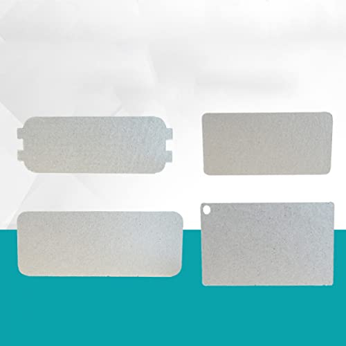 SPORTARC 10 pezzi copertura guida d'onda forno a microonde mica piastra foglio, universale forno a microonde forni fogli, piastre di mica per Galanz Magnetron Cap, 12,6 x 4,6 cm addensare