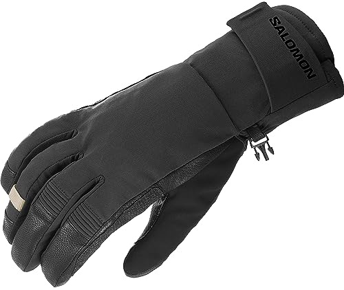 Salomon Qst Gore-Tex, Guanti Sci Snowboard Escursionismo Corsa Unisex, Protezione Meteo, Resistenza Al Uso, e Calore ProOttimato, Nero, Xl