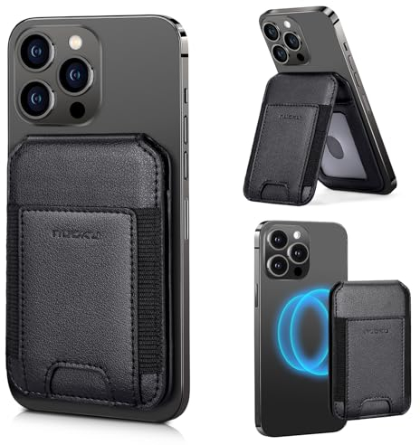nuoku Entworfen für Magsafe Wallet, Kompatibel mit Magsafe Kartenhalter für iPhone 15/14/13/12 Serien, Nicht kompatibel mit 13 mini/12 mini, Maximal passen 8 Karten