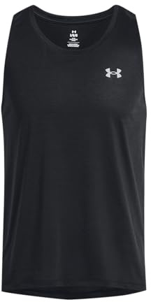 Under Armour Launch Singlet, Svart/Reflekterande, XL