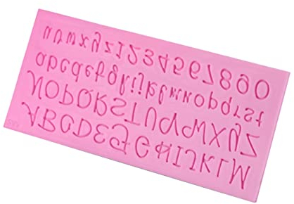IMIKEYA Silikonform für Buchstaben Schokolade Fondantformen mit Englischen Buchstaben und Zahlen Backformen für Kuchen Pudding Gelee und Bonbons Umweltfreundlich und Geschmacksneutral