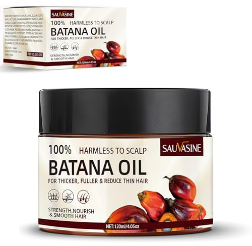 Raw Batana Oil | Batana Oil for Hair Growth | with Vitamin E |Batana Oil Conditioner | Helps Hair Eliminates Split Ends for Men and Women