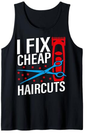 Lustige Friseurschere für Friseure Tank Top