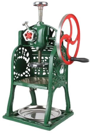 Usknxiu Macchina Portatile per Ghiaccio tritato e Granita, tritaghiaccio Manuale per Uso Domestico e Commerciale, Include vassoi in Acciaio Inox e Accessorio per la Preparazione di Granita