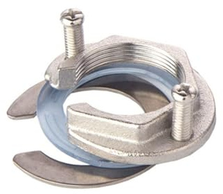 GIUSOBG Edelstahl-Wasserhahn-Befestigungsmutter-Set 31mm | Einloch Befestigungsteile für Küche, Bad, Haushalt Heiß- und Kalt Wasserhahns, Messing und Edelstahl