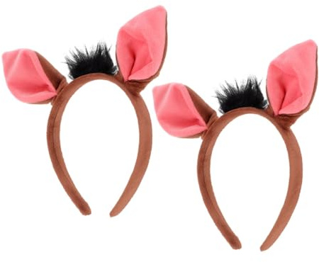 LOLIPPYY 2stücke Tierohren Stirnbänder Mit Schweineohren Dekoratives Cosplay-stirnband Für Süßes Tierohren-stirnband Für Partys Und Feiern Für Themenfeste Und Karneval