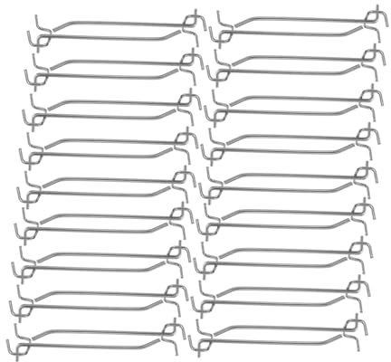 MAGICLULU 50 Piezas Ganchos de Panel Perforado de Ganchos de Exhibición de Alta Capacidad para Herramientas y Accesorios Compatibles con de Instalación y Duraderos para Almacenamiento Garaje
