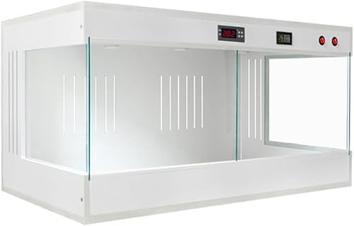 Panorama-Reptilien-Glas-Terrarium-Terrarium, idealer Lebensraum für Eidechsen, Schlangen, Bartagamen, Schildkröten, Chamäleons – warme Tierfütterung und Lebensumgebung