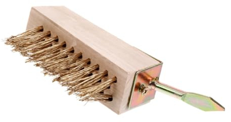 Yardenfun Starker Stahl drahtbesen mit Langem Griff Robuste Reinigungsbürste für Garten Unkraut und Moosentfernung Terrassendielen und Pflasterfugen Langlebig und Einfach zu Handhaben
