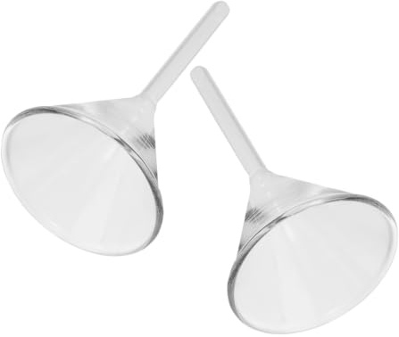 VALICLUD Transparent Glastratt för Lampolja Mynning och Droppfri Påfyllning för Fotogenlampor Lätt och Tydlig Tratt för Säker Bränsleöverföring i Hushållsbruk