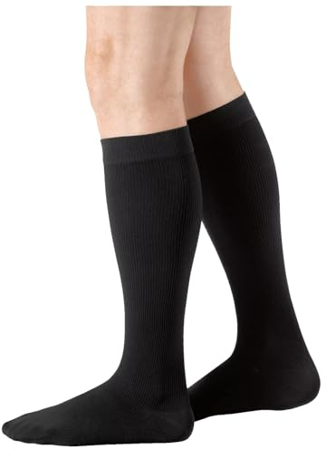 Kompressionsstrümpfe a-d Juzo Dynamic Cotton Rib kurz Gr.III KKL.2 Pfeffer geschlossene Fußspitze kurzer Fuß