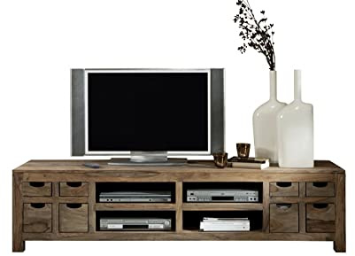 Meuble TV - Bois Massif de Palissandre huilé - Nature Grey #42