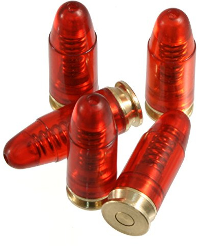 WPW Pufferpatronen Kaliber 9 mm para / 9 mm Luger / 9x19 mm NATO - 5 Stück | Kunststoff, Schlagfläche aus Messing für Trockentraining