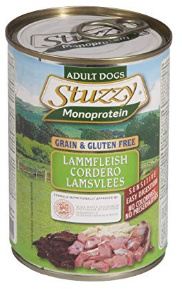 Stuzzy Comida Húmeda Natural para Perro Sabor Cordero - Paquete de 6 x 400 gr - Total: 2400 gr