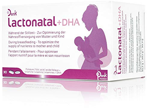lactonatal+DHA Denk mit Vitaminen, Jod und DHA: Nährstoffe für Mutter und Kind in der Stillzeit, 30 Filmtabletten + 30 Kapseln