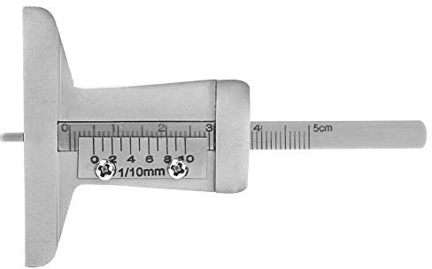 Medidor de profundidad de la banda de rodadura del neumático, calibrador de medidor de profundidad de la banda de rodadura del neumático de acero inoxidable Calibrador para la motocicleta del camión d