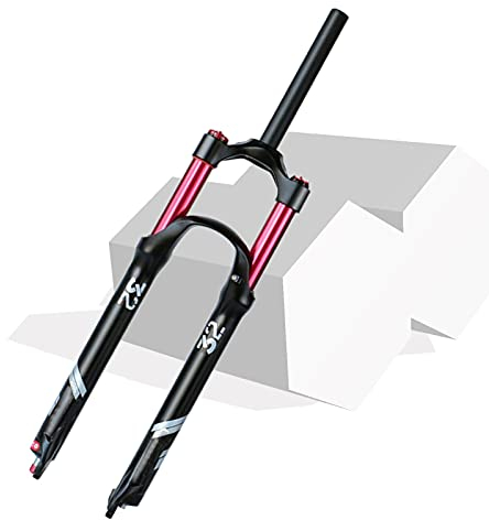SJHFG 140mm Federweg Magnesiumlegierung Fahrrad Federung Vorne Gabel,26/27,5/29 Zoll MTB Luft-Federgabel Rebound Adjust (Color : Straight Manual Lock, Size : 26inch)