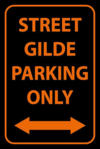 Blechschild 30 x 40 cm Parkplatz Schild: Street Gilde Parking Only - DekoNo7