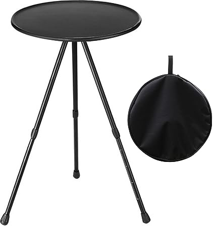SMELEYOU Beistelltisch Outdoor Klapptisch Garten runder Campingtisch Klein Klappbarer Kaffeetisch tragbarer Gartentisch Kleine runde Terrasse Tisch im Freien Klapptisch Außenpreis Seitentische