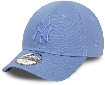 New Era New York Yankees MLB Berretto Bambino Piccolo Blu Logo tonale 9Forty Chiusura in Velcro Baseball