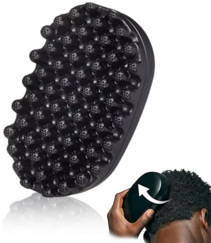 JAWUZ 1 Pièce Eponge cheveux afro, Curly brosse, Brosses à cheveux, Brosse cheveux afro, Brosse curly hair pour les cheveux bouclés tressés sales, Enroulé, Éponge