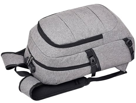 LOORGVEL Mochila de Negocios para Portátil, Antirrobo, Ligera y Resistente al Desgaste, Doble Cremallera Metálica, para Estudio y Trabajo