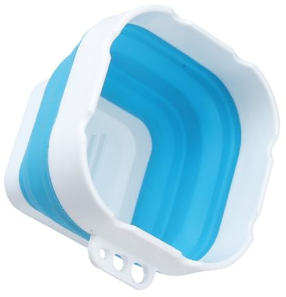 Foldable Silicone Brush Washer Bucket Blue for Painting | Multifunctional Cleaning Tool, Plastic Detail, Boys and Girls and Beginners, Compact Art Supply for Easy Rinsing
