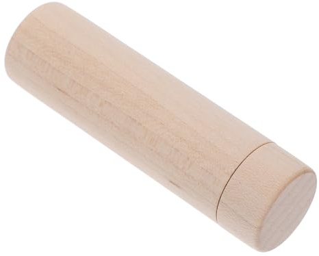 minkissy Wooden Aromatherapy Essential Oil Nasal Stick with Hollow Core Refillable Scent Inhaling Tube for Portable Nasal Therapy and Home Use Durable Maple Wood Design