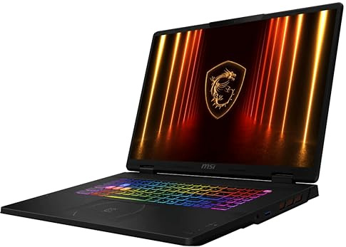 msi Crosshair 18 HX AI 18 2560x1600 240Hz Display Gaming Laptop, Intel Core Ultra 9 275HX (24 Cores, 2.1-5.4 GHz), NVIDIA RTX 5070 8GB GDDR7, 32GB RAM, 1TB NVMe SSD, Windows 11 Home