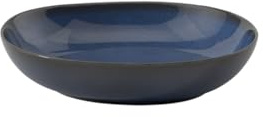 Villeroy & Boch like. by Lave bleu platt skål, 22 x 21 x 4,2 cm, snygg matskål av stengods för små sidorätter och sallader, diskmaskinssäker